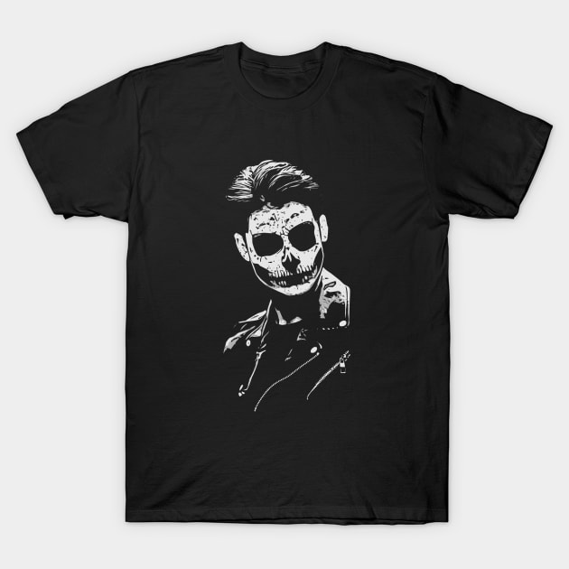 Demon boy spooky Halloween design T-Shirt by Rising_Air